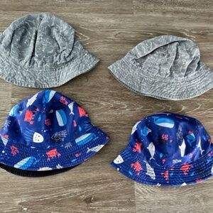 Boys sun & swim hats. Size Medium and size Large. Old Navy. Like new